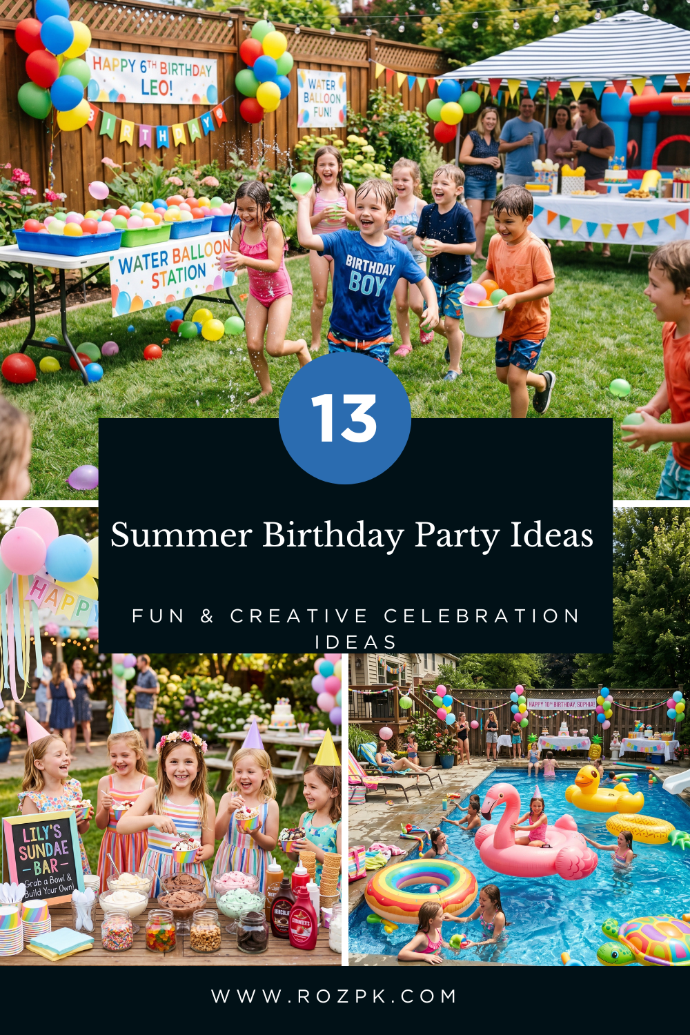 13 Summer Birthday Party Ideas