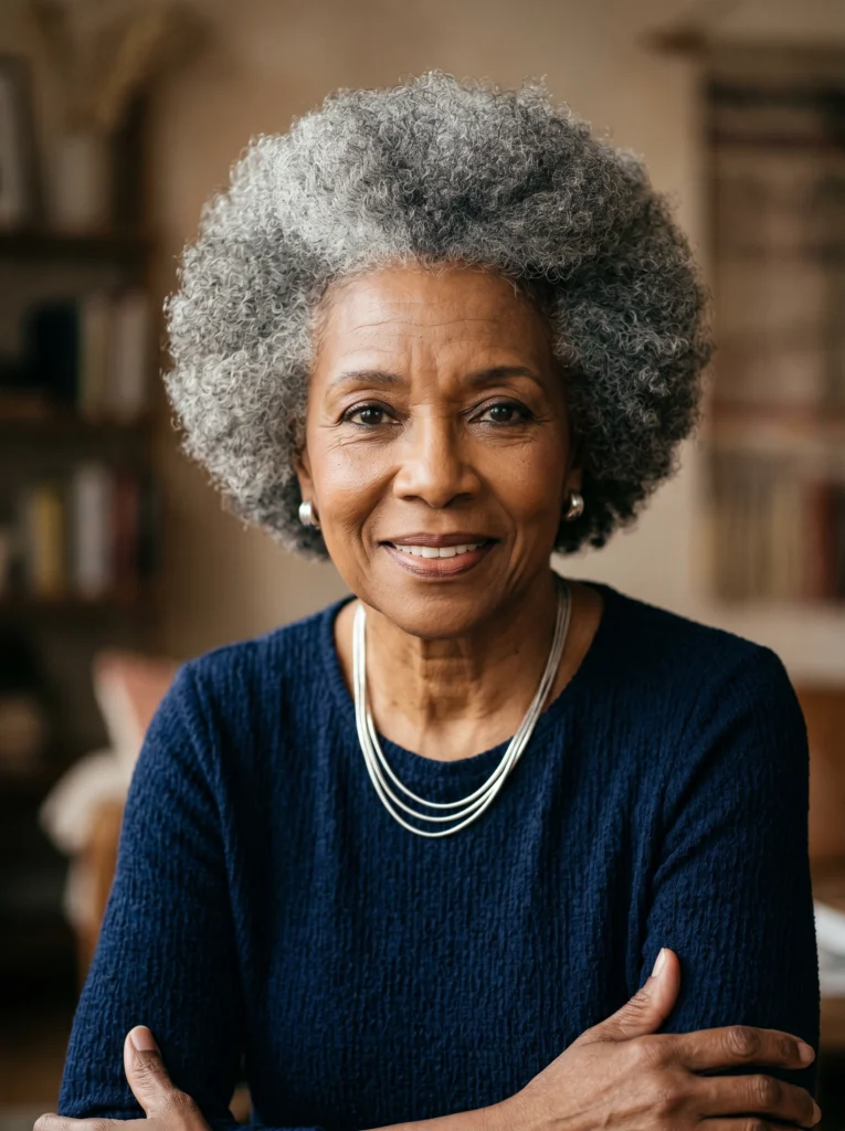 Natural Gray Afro