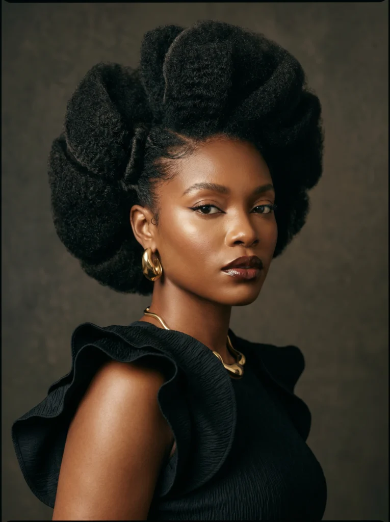Sculpted Afro Shape