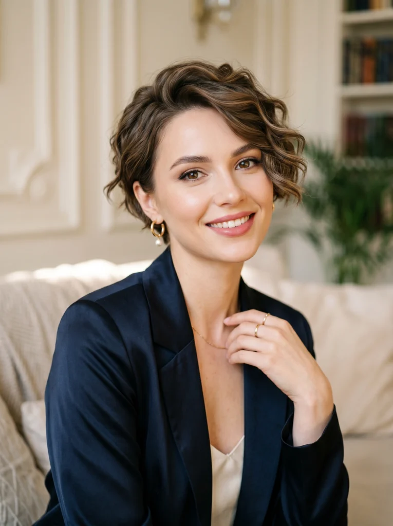  Wavy Pixie Hairstyle