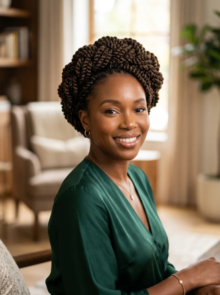Crown Updo Passion Twists