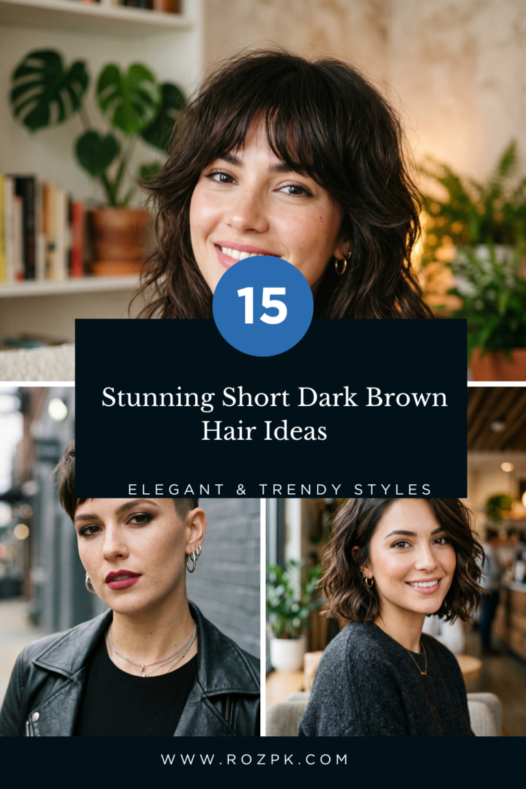 15 Stunning Short Dark Brown Hair Ideas Elegant & Trendy Styles