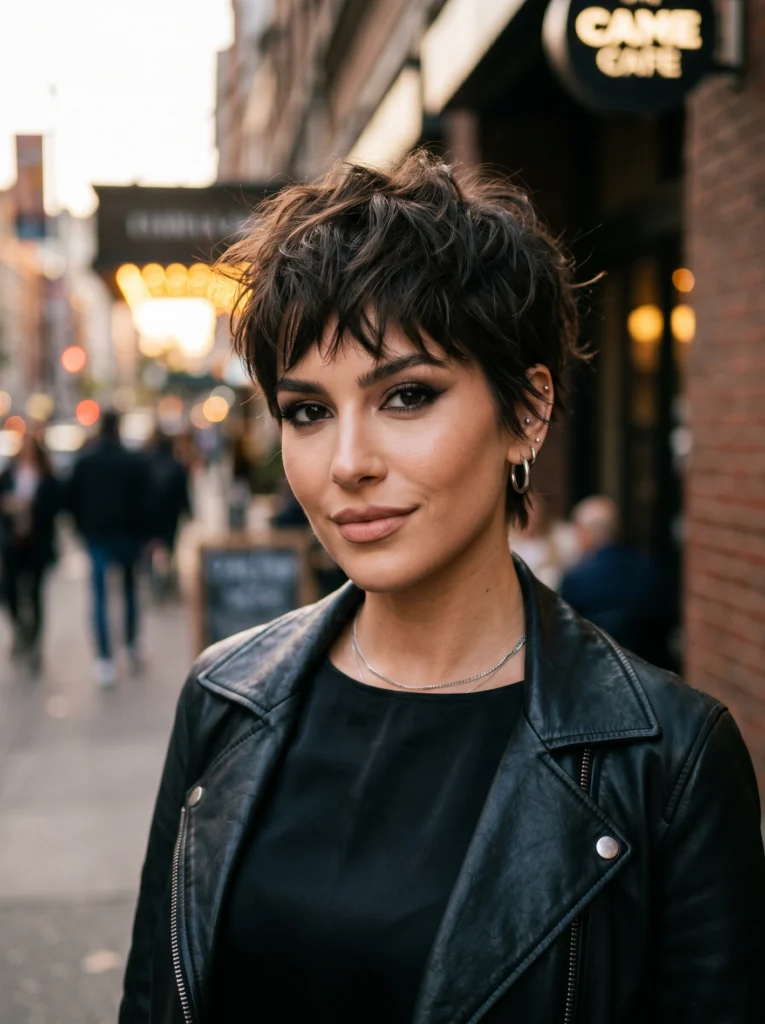 Textured Pixie with Choppy Layers