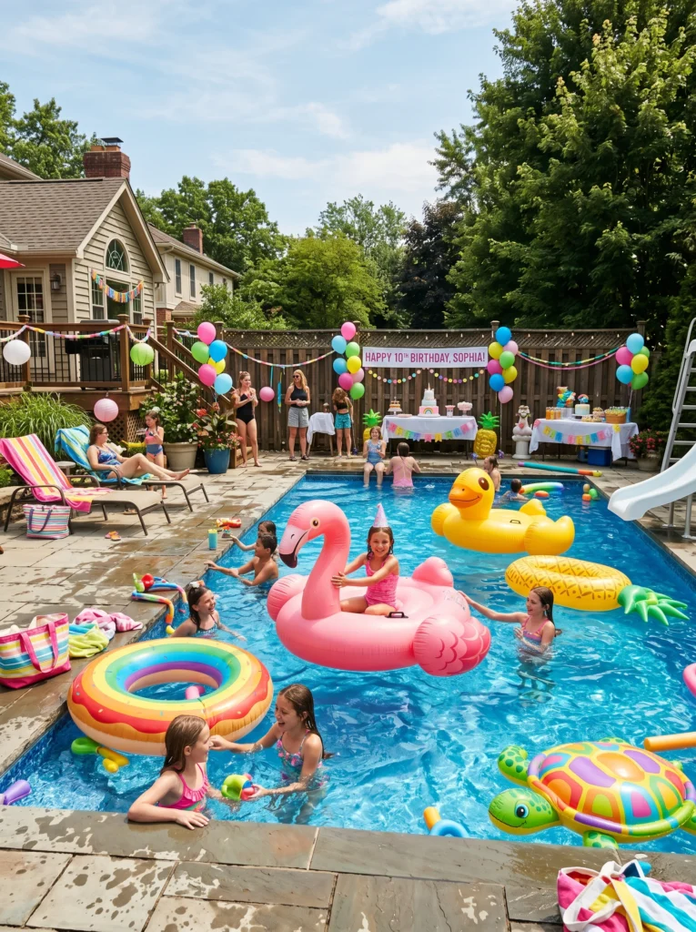 Backyard Pool Party
