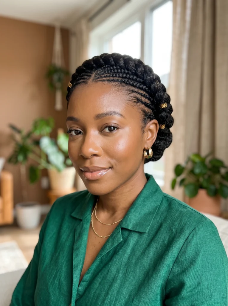 Braided Crown Updo