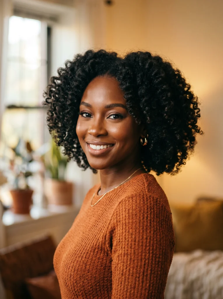  Curly Bob with Volume