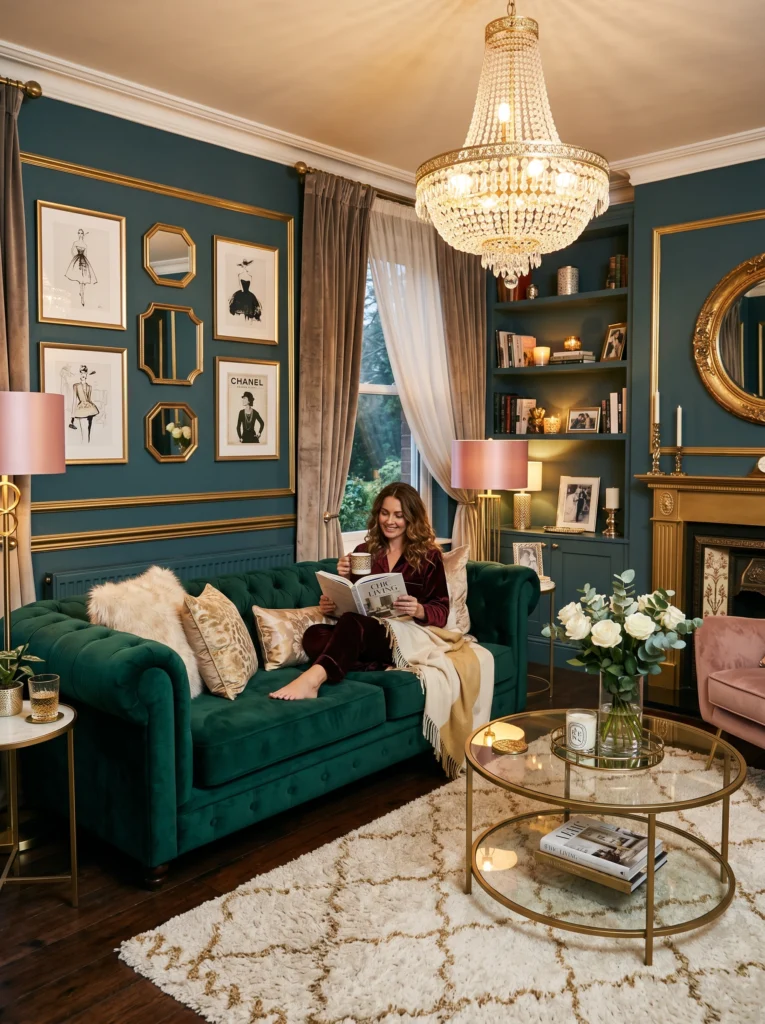. Glamorous Lounge Space