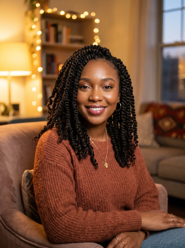 Shoulder-Length Passion Twists