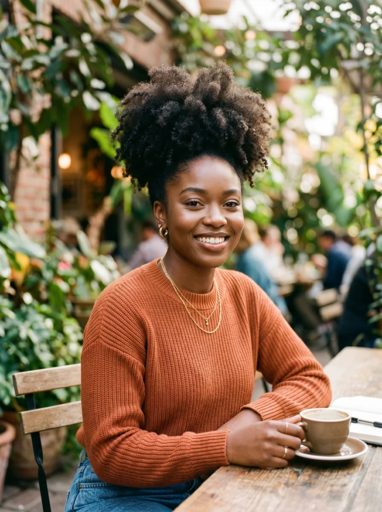 Afro Puff Hairstyle