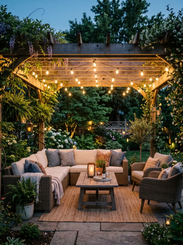 Outdoor Pergola Retreat