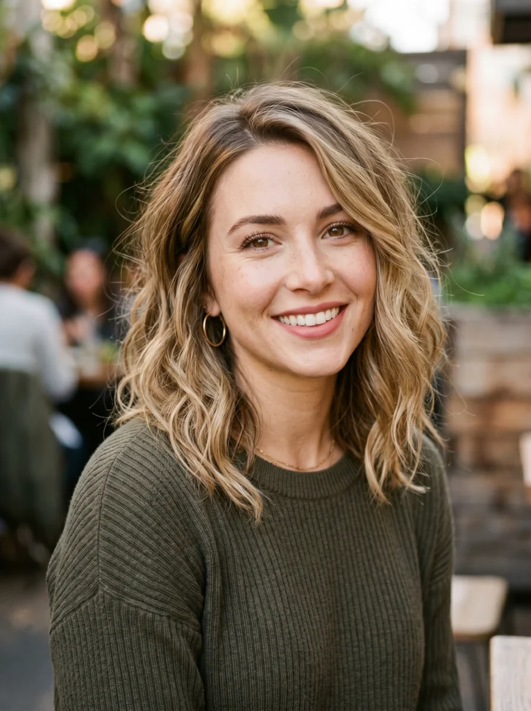  Textured Lob Hairstyle