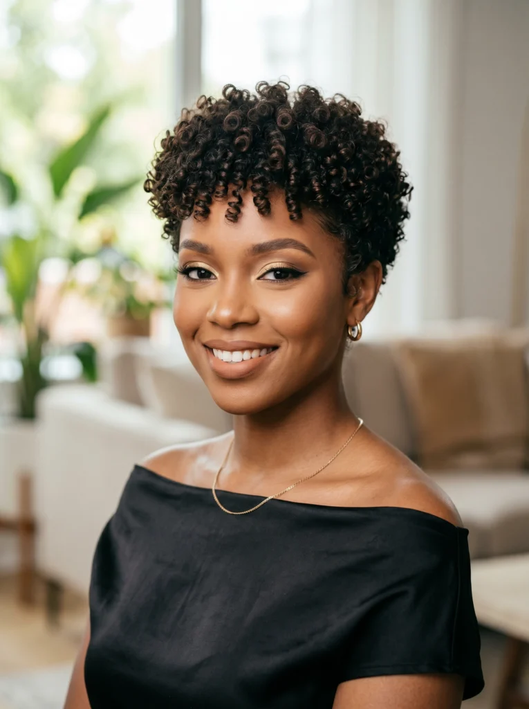 Curly Pixie Hairstyle