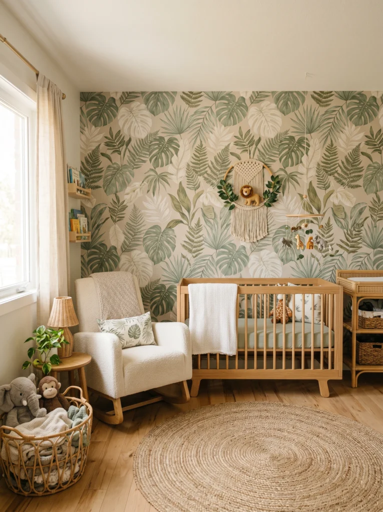  Jungle Leaf Accent Wall