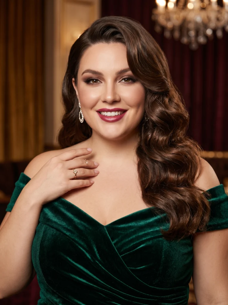 Side-Parted Glam Waves
