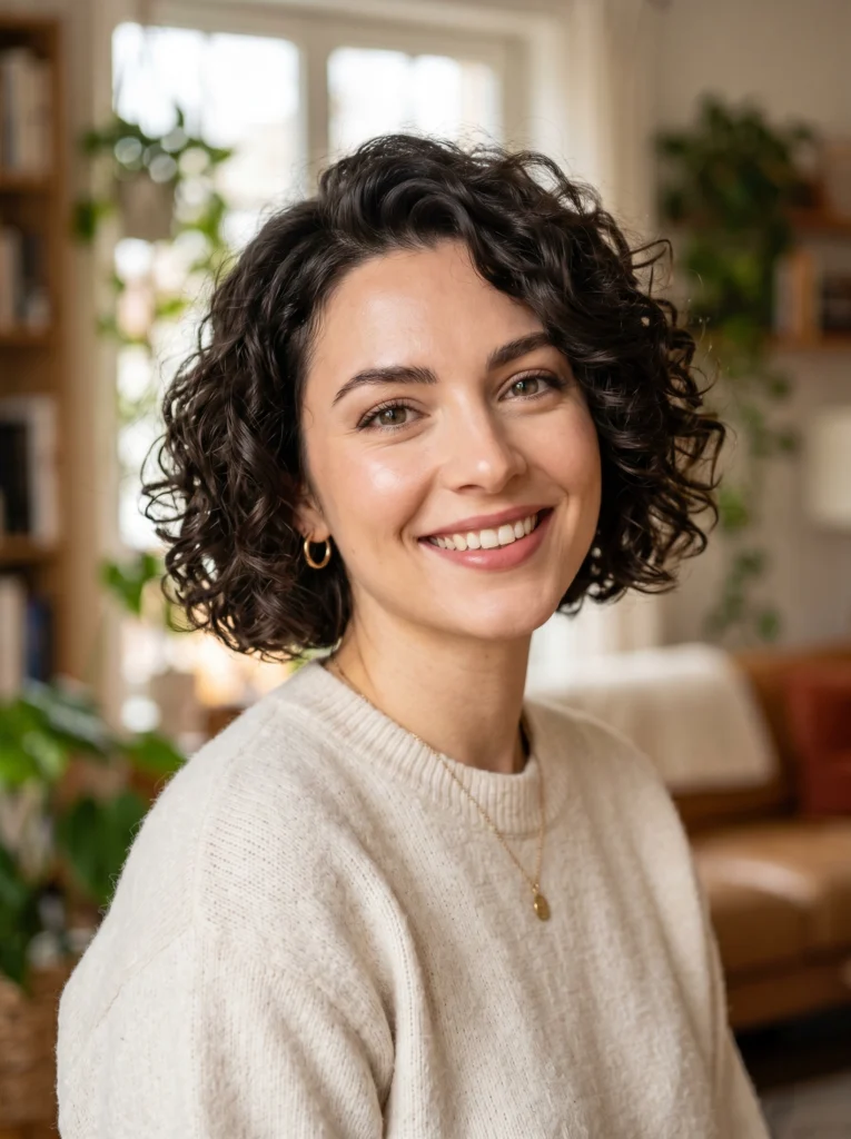 Curly Short Bob