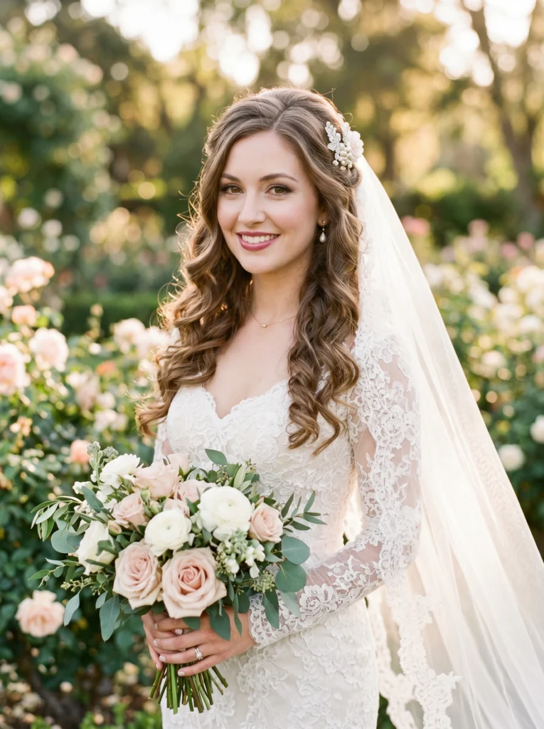 Half-Up Half-Down Bridal Hair
