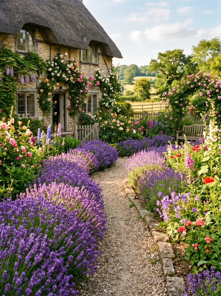 Lavender Lined Borders