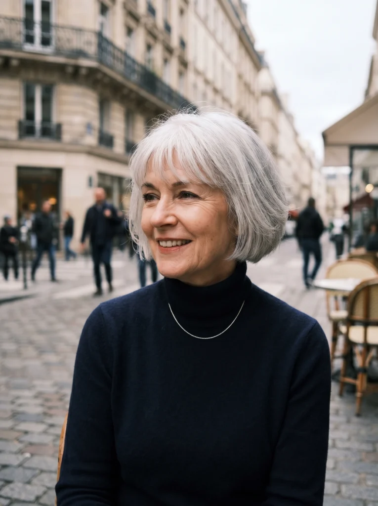  Short French Bob with Bangs