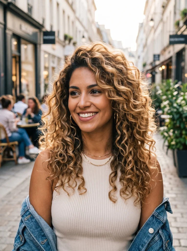 Caramel Blonde Curls