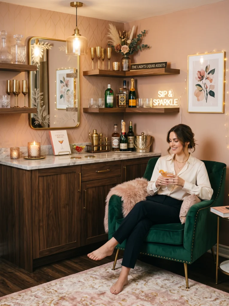 Chic Home Bar Corner