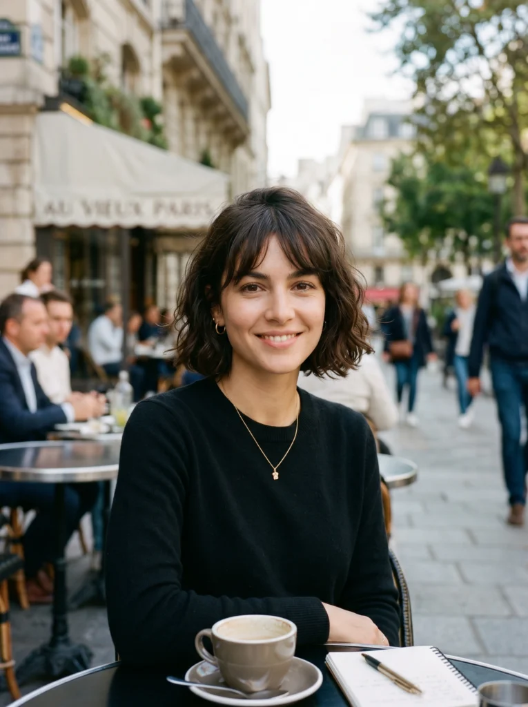 Dark Brown French Bob