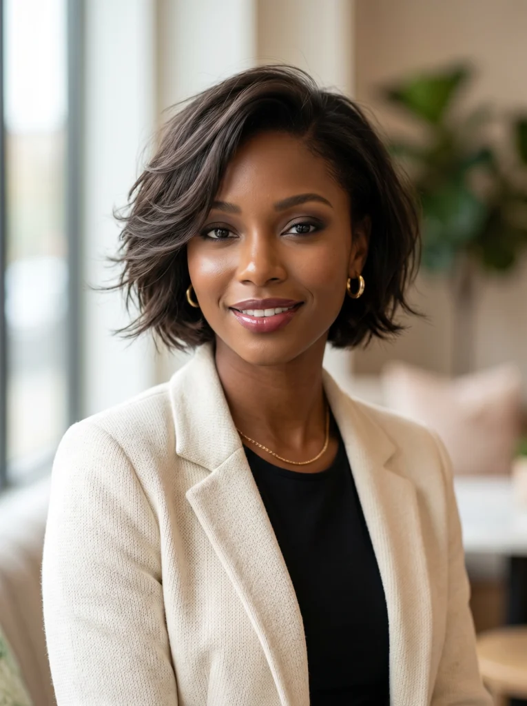  Layered Feathered Bob