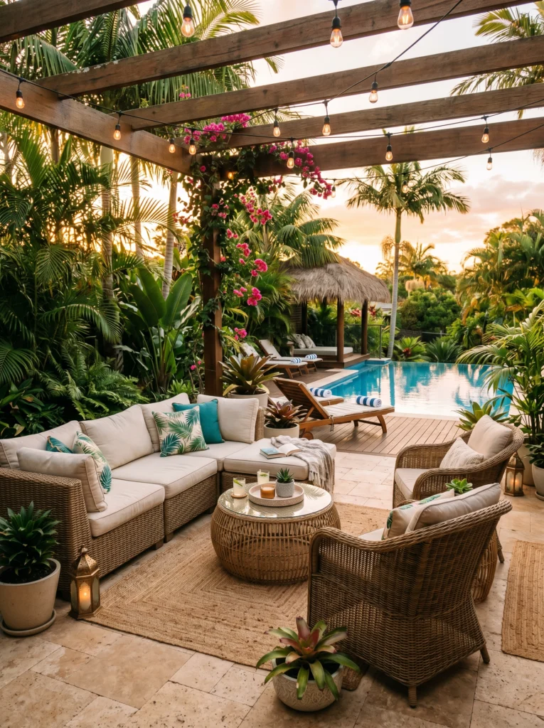 Tropical Resort-Inspired Patio