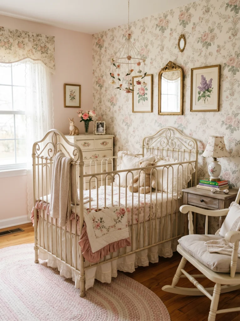 . Vintage-Inspired Nursery