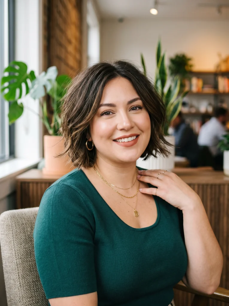Chin-Length Bob with Layers