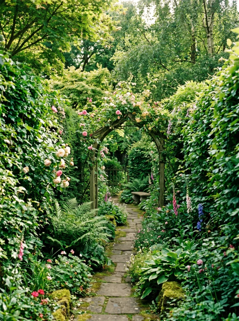 Layered Tall Greenery Walls