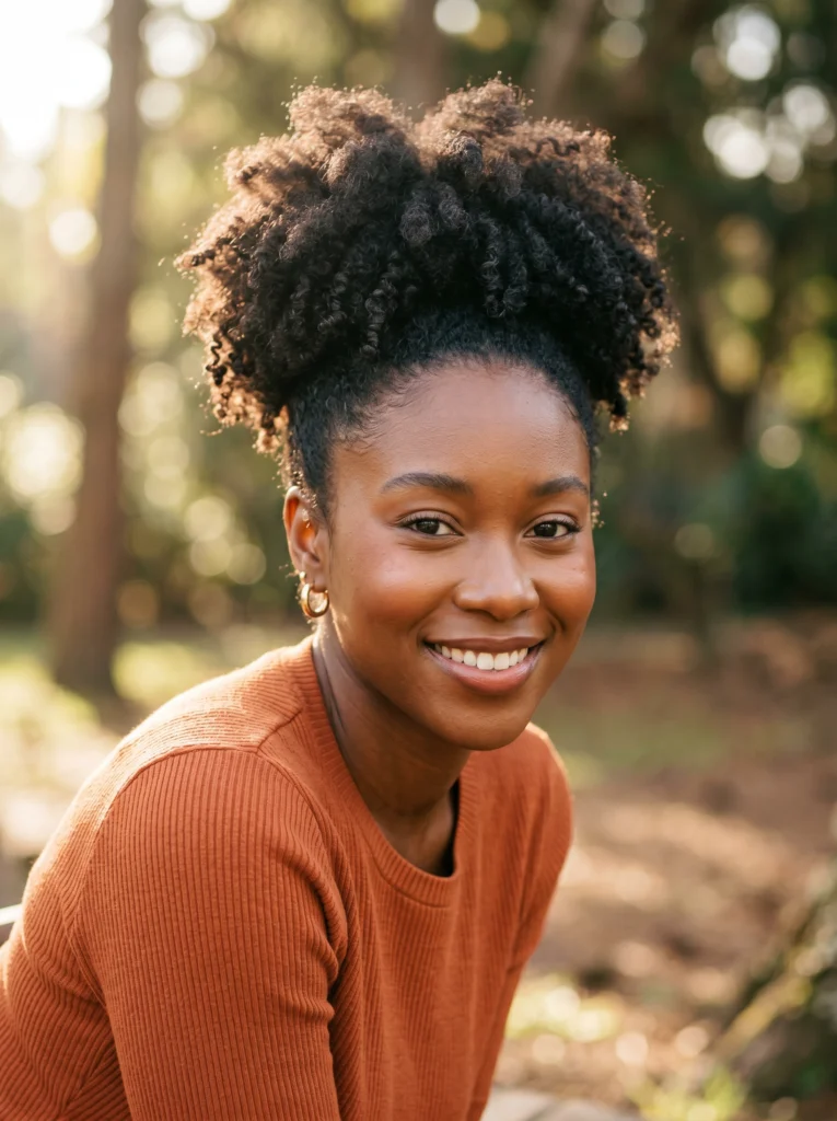 Natural Puff Ponytail