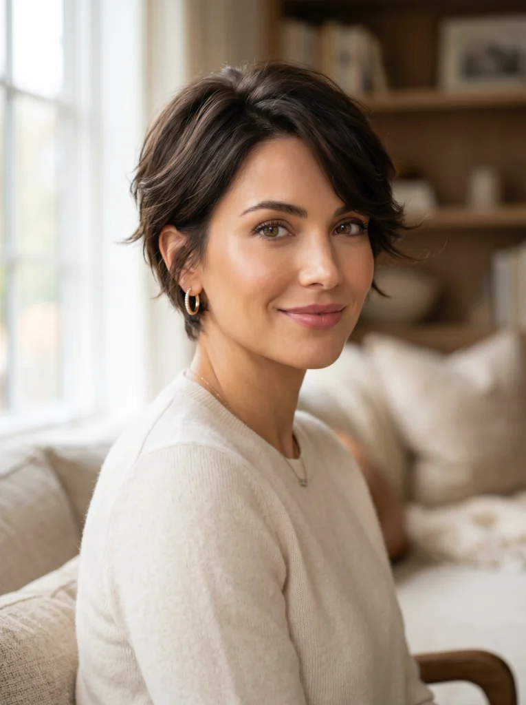  Feathered Pixie Cut
