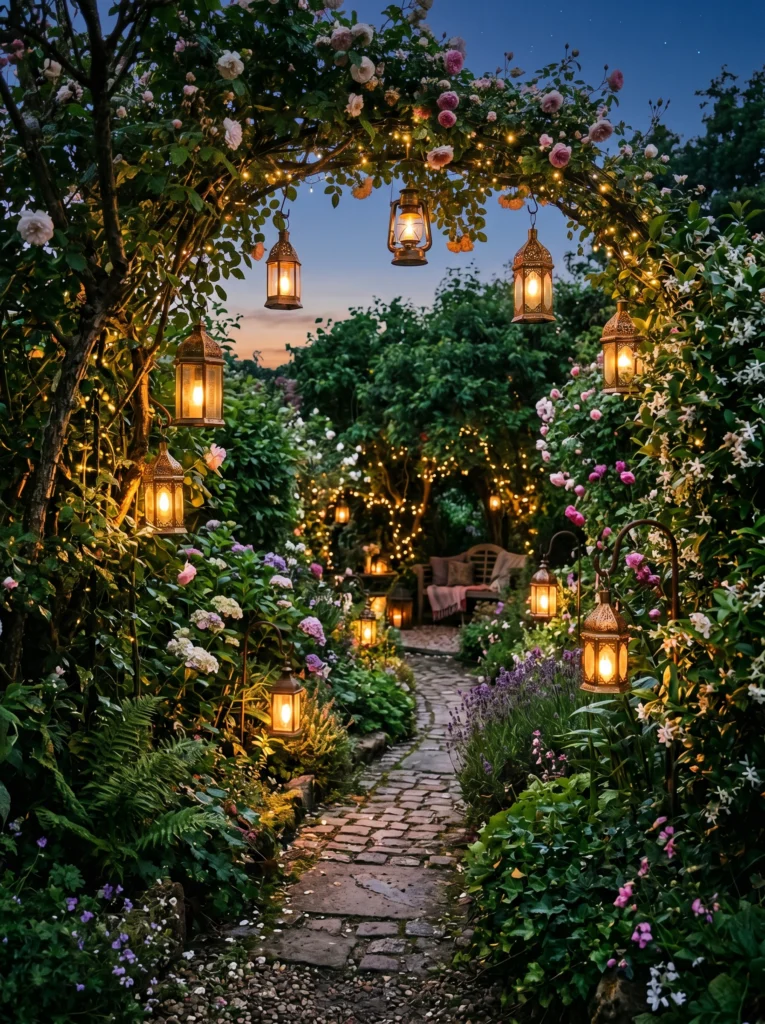 Lantern Lit Garden Paths