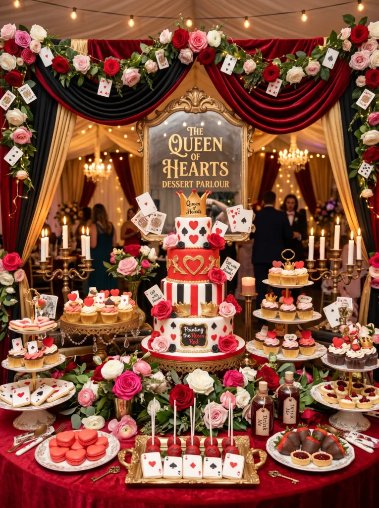 Queen of Hearts Dessert Table