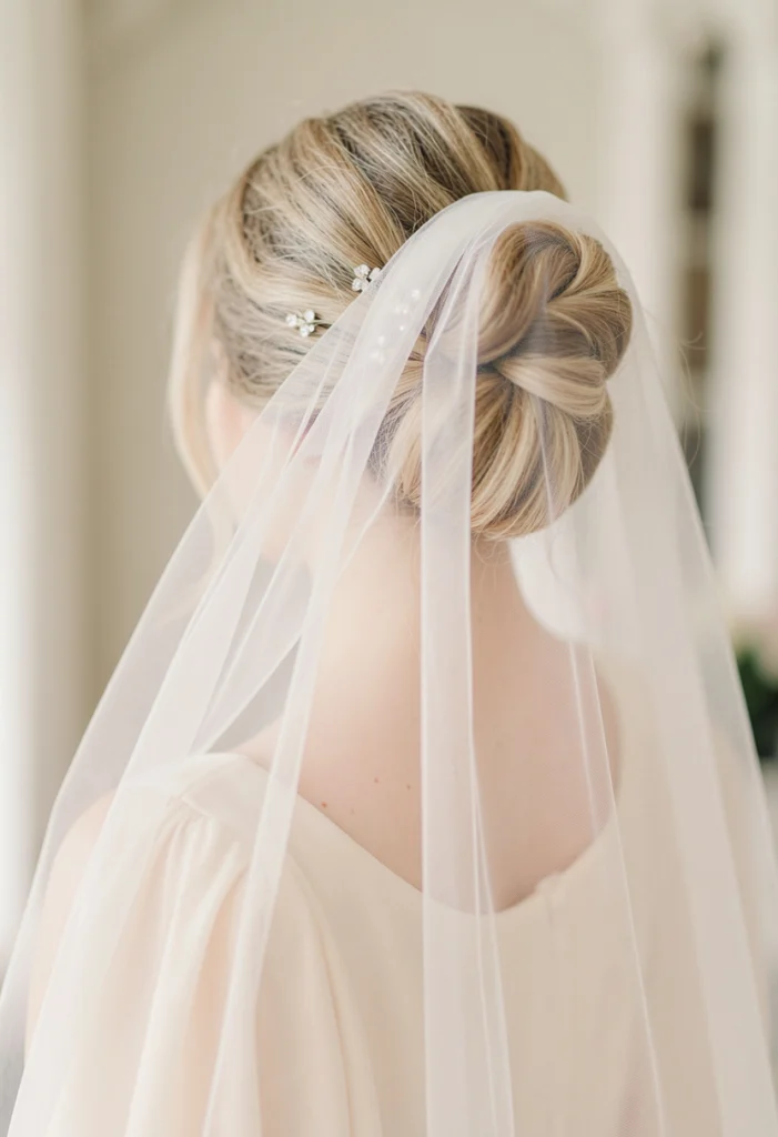 . Textured Bridal Bun