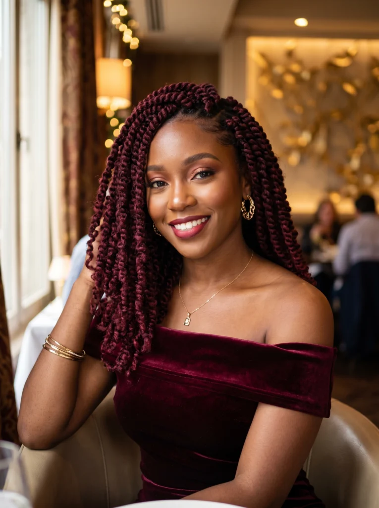 Burgundy Passion Twists