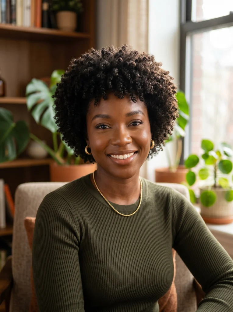 Mini Afro with Defined Curls