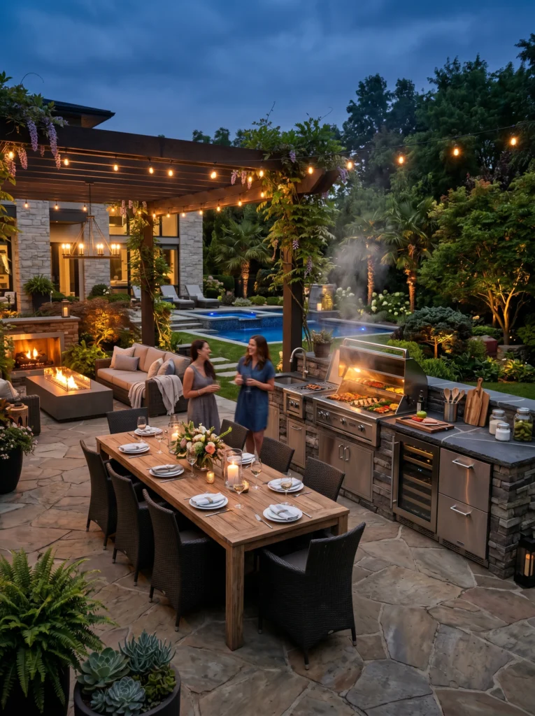 Patio with Outdoor Kitchen