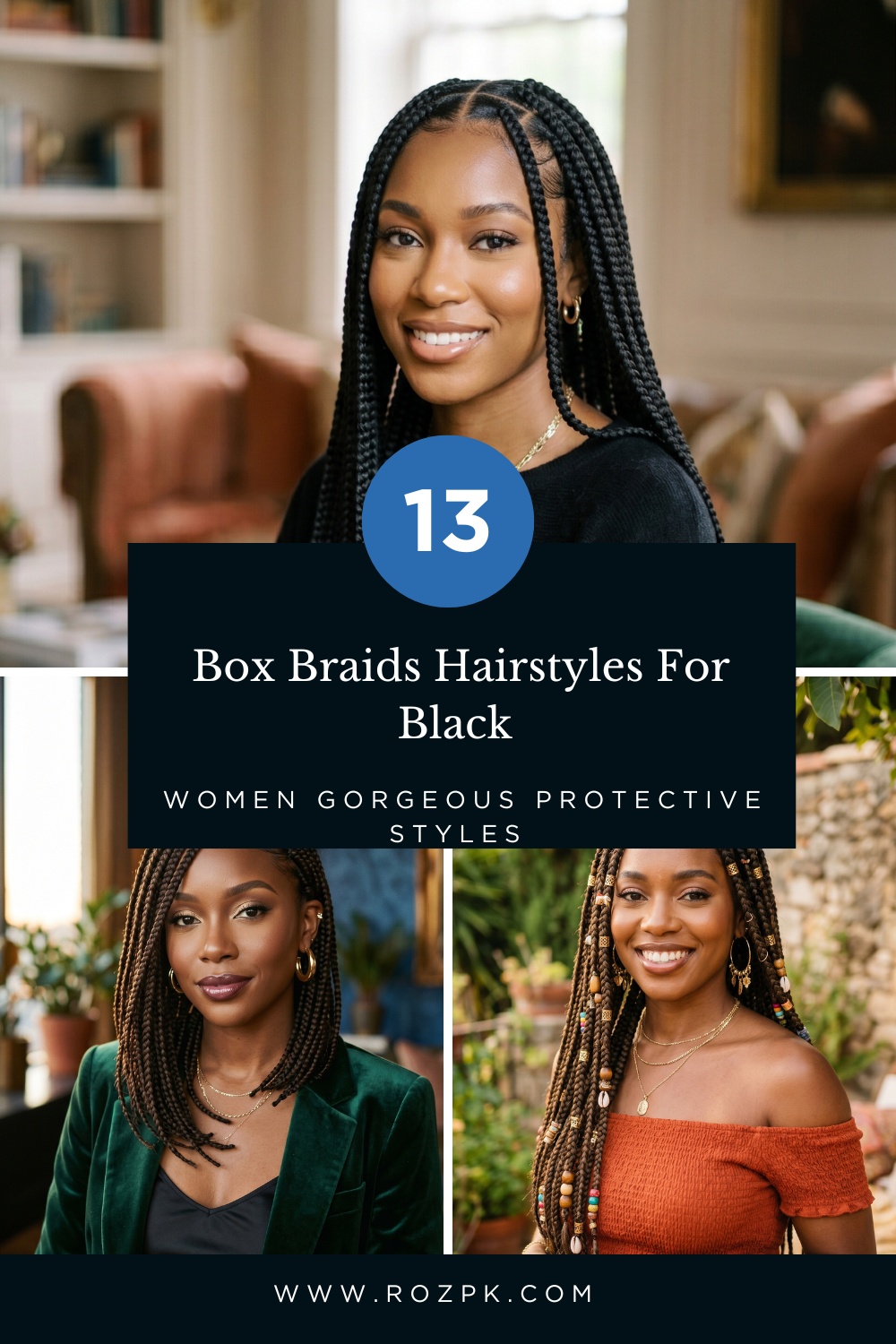 _Box Braids Hairstyles For Black