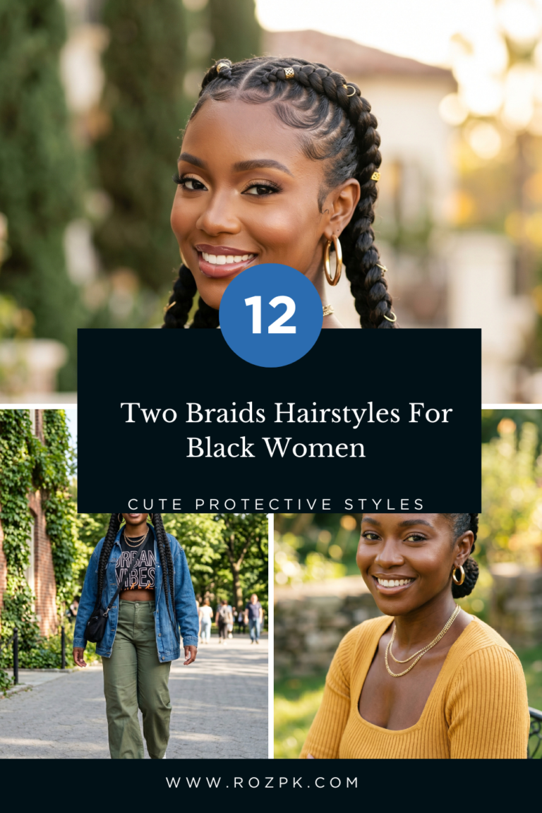 Two Braids Hairstyles For Black Women