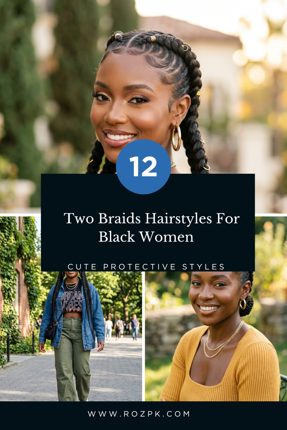 Two Braids Hairstyles For Black Women